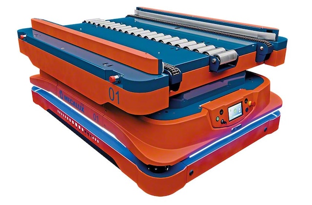 Autonómne mobilné roboty prepravujú nezávisle náklady medzi dvomi bodmi