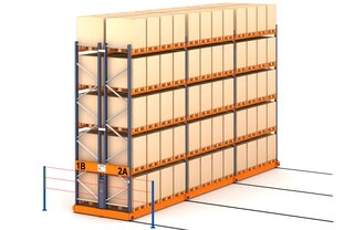 Vonkajšia bezpečnostná bariéra blokuje pohyb systému pri prevádzke v pracovnej uličke