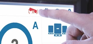 Náklonomer je funkcia Pallet Shuttle, ktorá signalizuje, či je poloha kyvadlového vozíka nesprávna