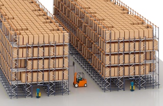 Valčekové regálové úložisko je možné nainštalovať na spodnú úroveň