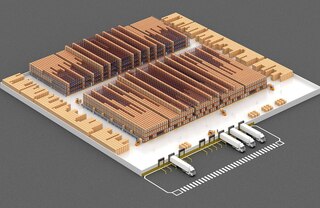 So systémom Pallet Shuttle je možné konfigurovať veľmi hlboké skladovacie kanály