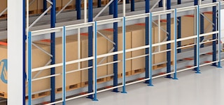 Bezpečnostné kryty regálov Pallet Shuttle
