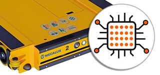 Jednotka Pallet Shuttle má integrovaný palubný riadiaci systém PLC