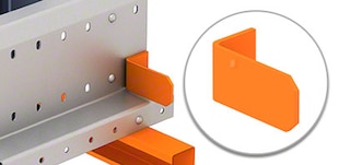 Zarážky konca koľajníc regálov Pallet Shuttle