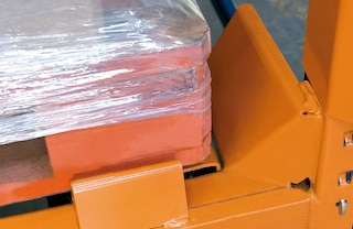 Zariadenia na centrovanie paliet a uľahčujú nakladanie a vykladanie