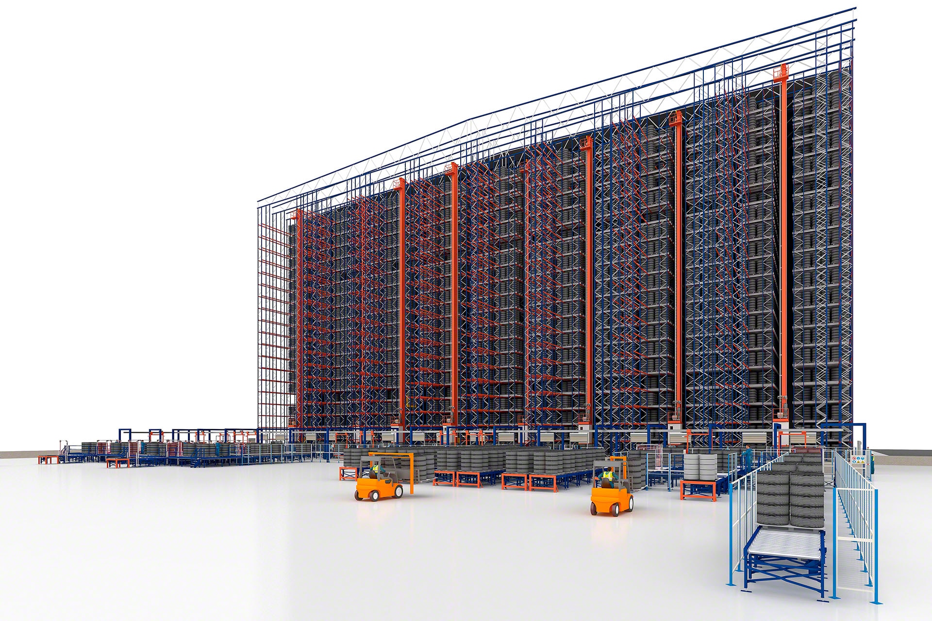 Systém Pallet Shuttle so zakladacím žeriavom je efektívny pre výrobky z rôznych sektorov a priemyslov
