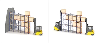 Spádové regály sa prispôsobujú metódam riadenia zásob LIFO a FIFO